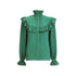 Saint Laurent Silk Blouse with ruffles